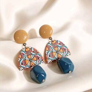 Colorful Geometric Earrings